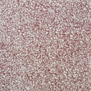 Terrazzo PP20 Carodeco fond rose terracotta avec éclats de marbre blanc, motif minéral pour carrelage sol et mur intérieur