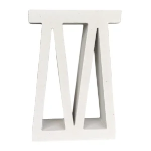 Claustra moucharabieh Arche blanc en ciment Carodeco, élément décoratif ajouré design pour intérieur et extérieur