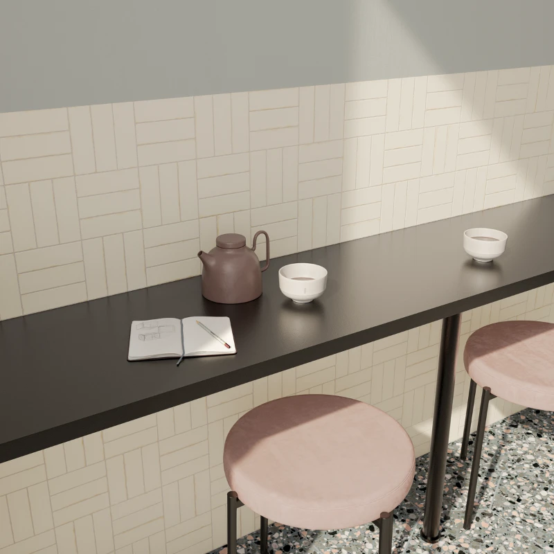 Carrelage CHALK talc Mat pour murs intérieurs – Image 3