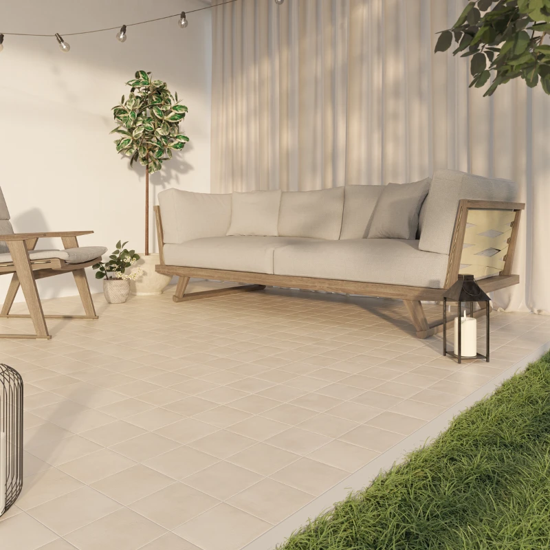 Carrelage CLAY carré chalk - sols et murs, intérieur, extérieur, piscine – Image 4