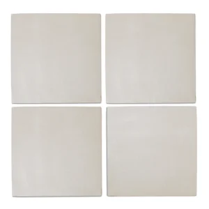 Carrelage CLAY carré chalk Carodeco effet terre cuite blanc craie pour sols, murs et piscine