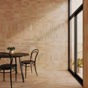 Carreau Méditerraneo Tierra Carodeco terracotta brillant effet zellige pour intérieur chaleureux et moderne