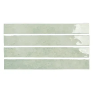 Carreau mural Mistral Aquamarine Carodeco vert d’eau brillant effet zellige pour mur et crédence élégante