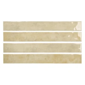 carrelage mural beige brillant Mistral Bone effet zellige rectangulaire, apaisant et lumineux chez Carodeco