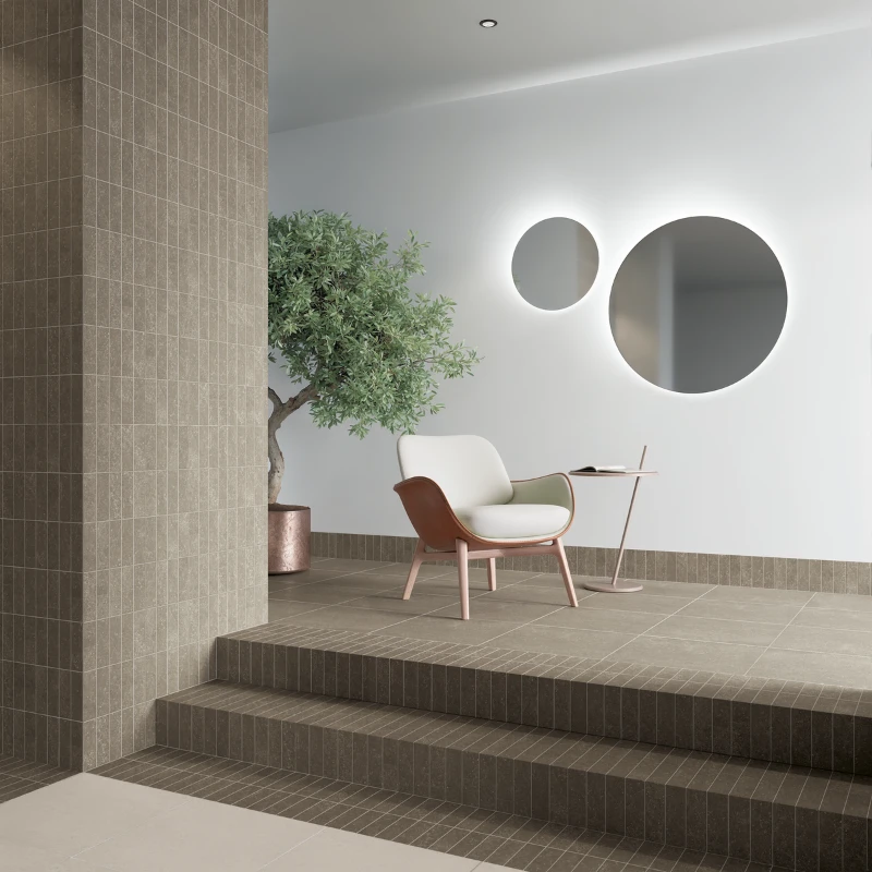 Carrelage STONE DUST M gris - sols et murs effet pierre, intérieur extérieur, piscine – Image 3
